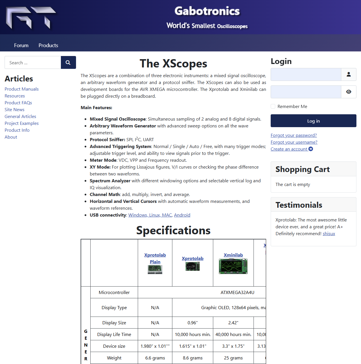 Gabotronics site at 2025
